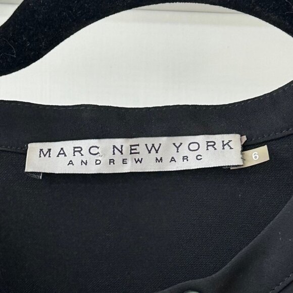 Marc New York Short Sleee Black Tunic Dress, Size 6 - Picture 2 of 4